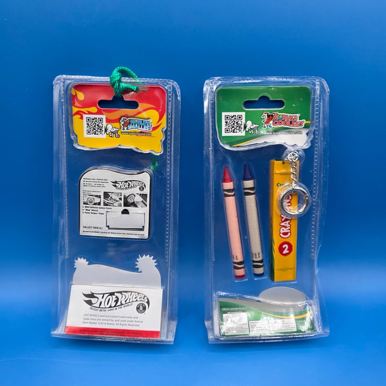 BRAND NEW SEALED Worlds Smallest Hot Wheels & Crayons Mini Diecast Green - Thumbnail 2