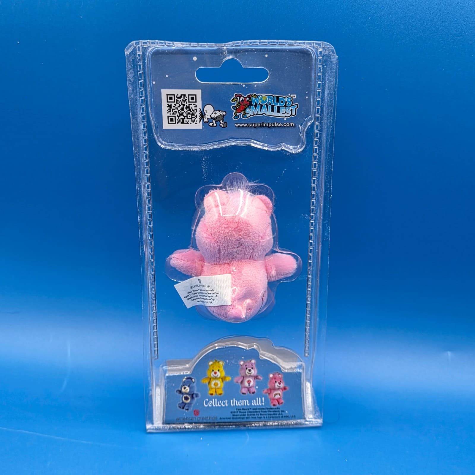 World’s Smallest Care Bear Cheer Bear Plush NEW - Thumbnail 5