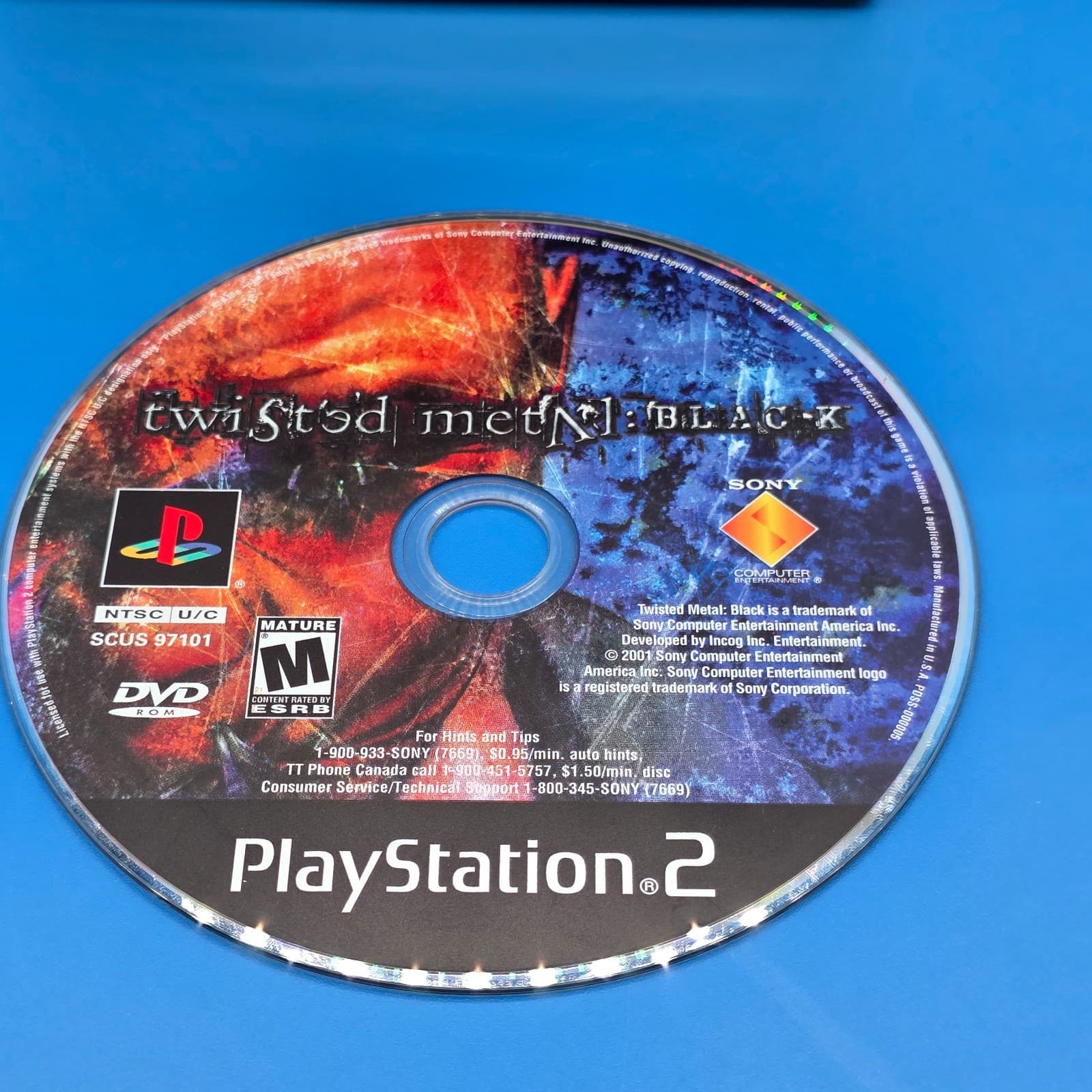 Twisted Metal: BLACK (PlayStation, PS2) Black Label New Case No Manual - TESTED - Thumbnail 2