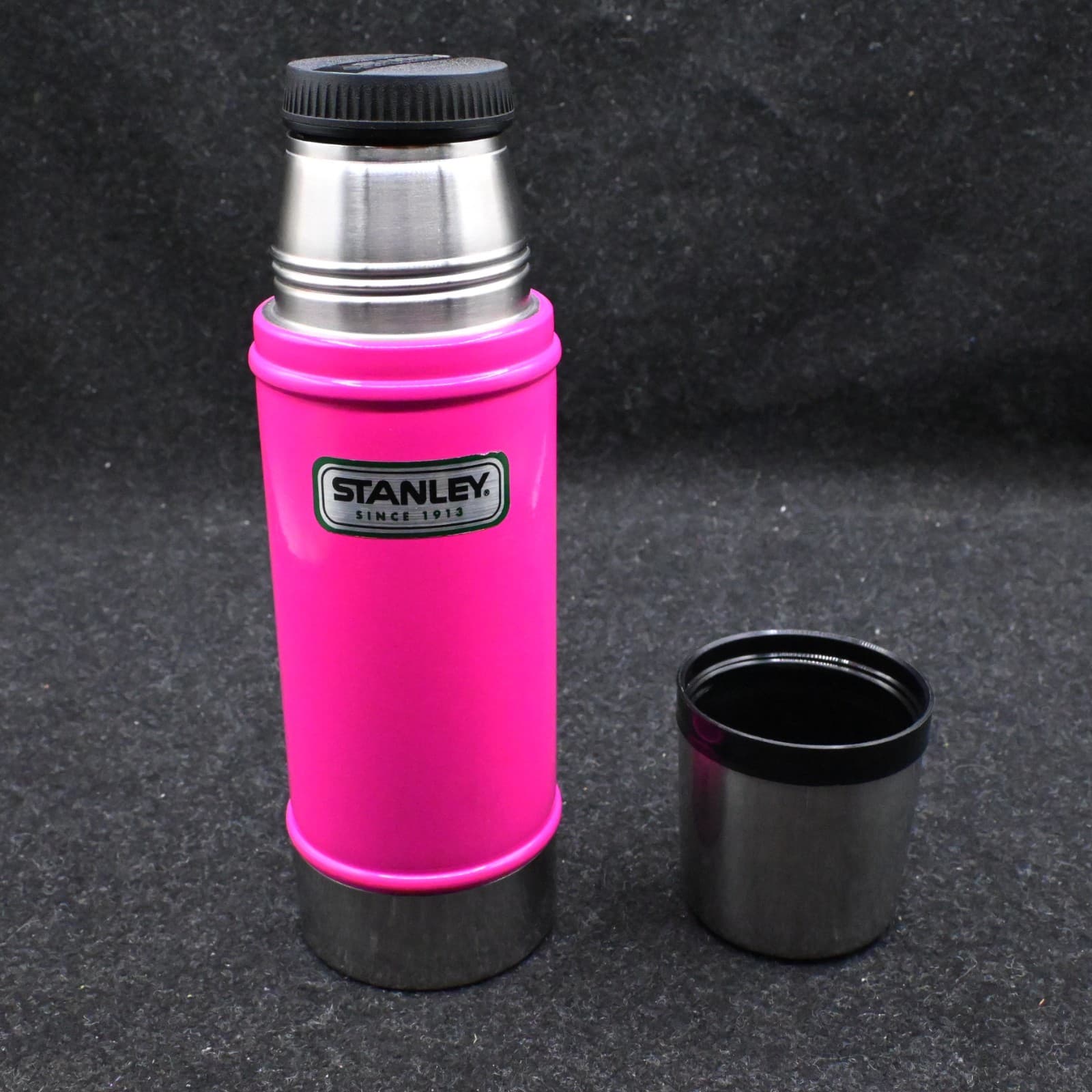 Stanley Pink 16oz Vacuum Bottle Camping Soup Thermos Cup Rare - Thumbnail 12