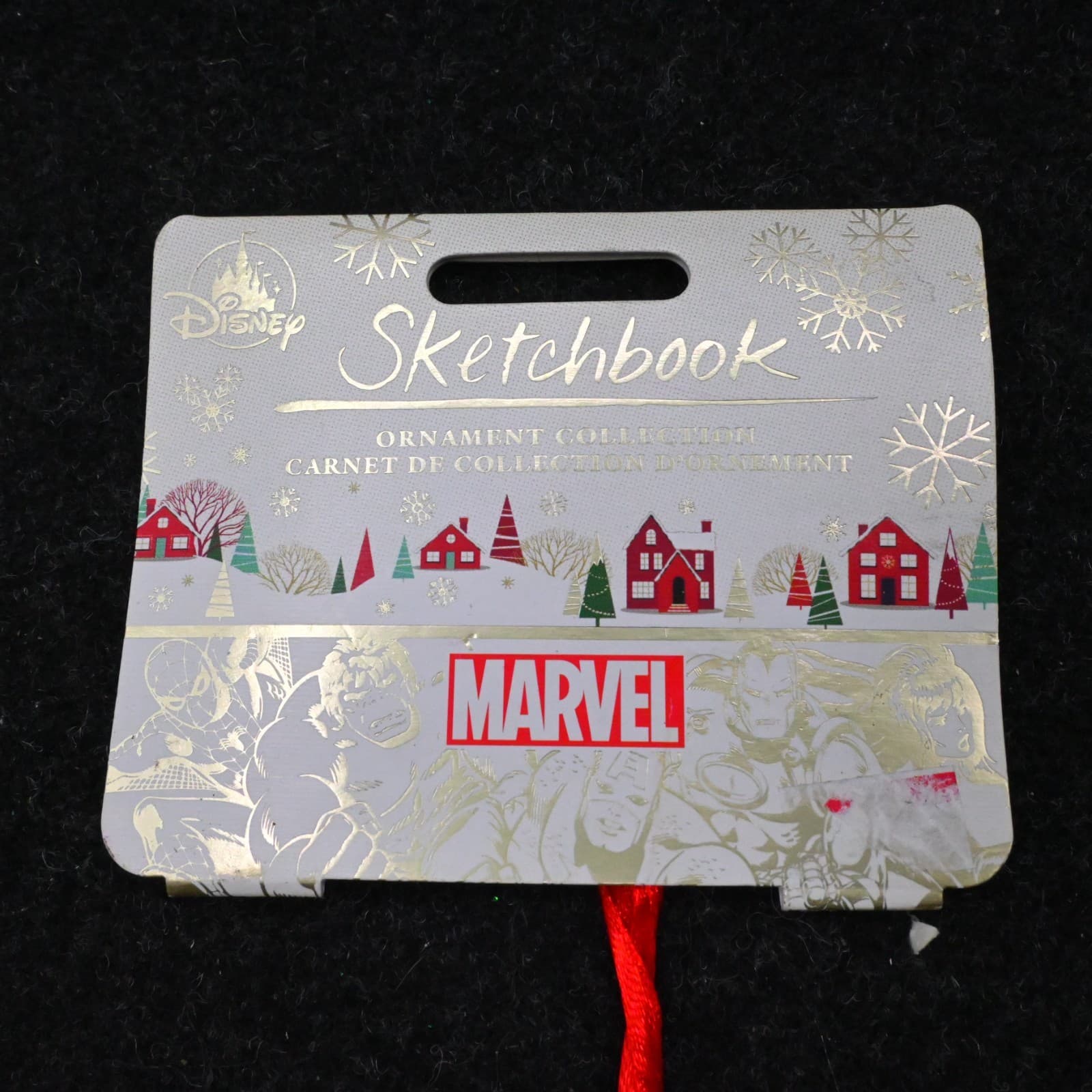 2025 Captain Marvel Disney Parks Sketchbook Christmas Tree Ornament New w Tag - Thumbnail 5