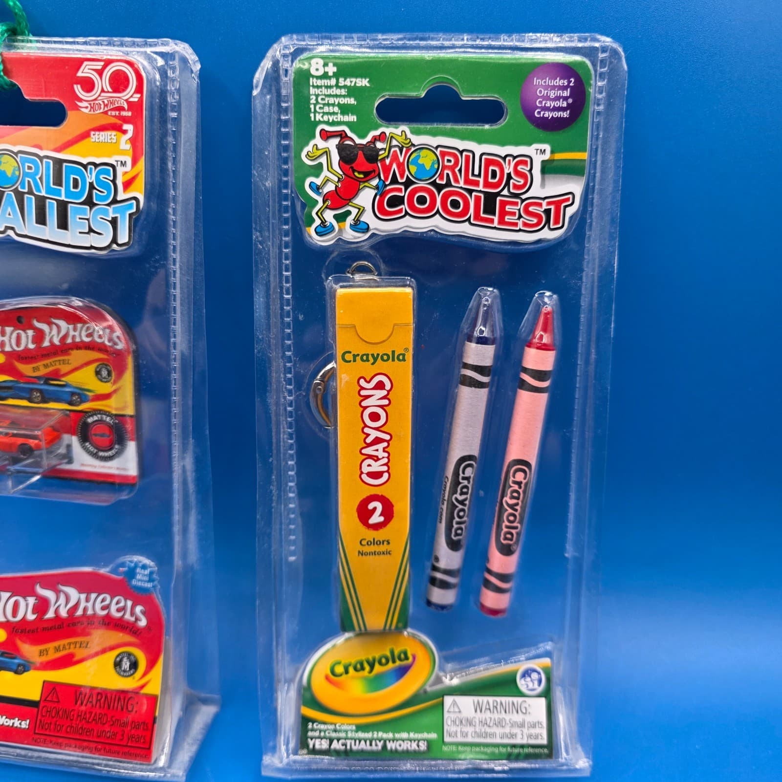 BRAND NEW SEALED Worlds Smallest Hot Wheels & Crayons Mini Diecast Green - Thumbnail 5
