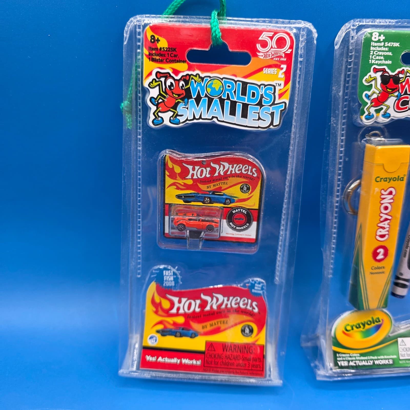 BRAND NEW SEALED Worlds Smallest Hot Wheels & Crayons Mini Diecast Green - Thumbnail 6