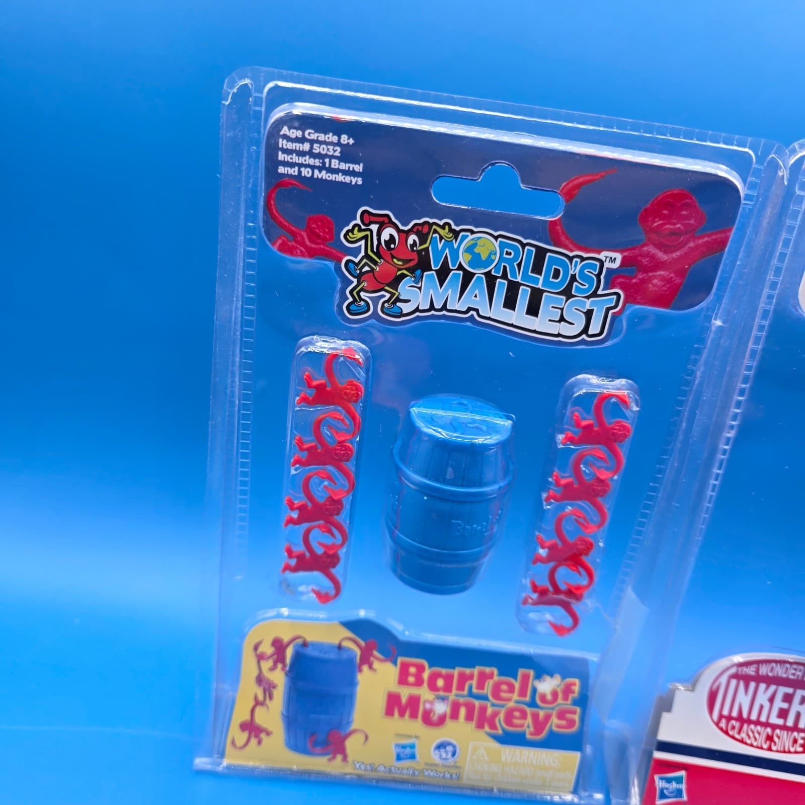 World's Smallest Barrel Of Monkeys & Tinkertoys Game Mini Replica 2020 Hasbro - Thumbnail 3