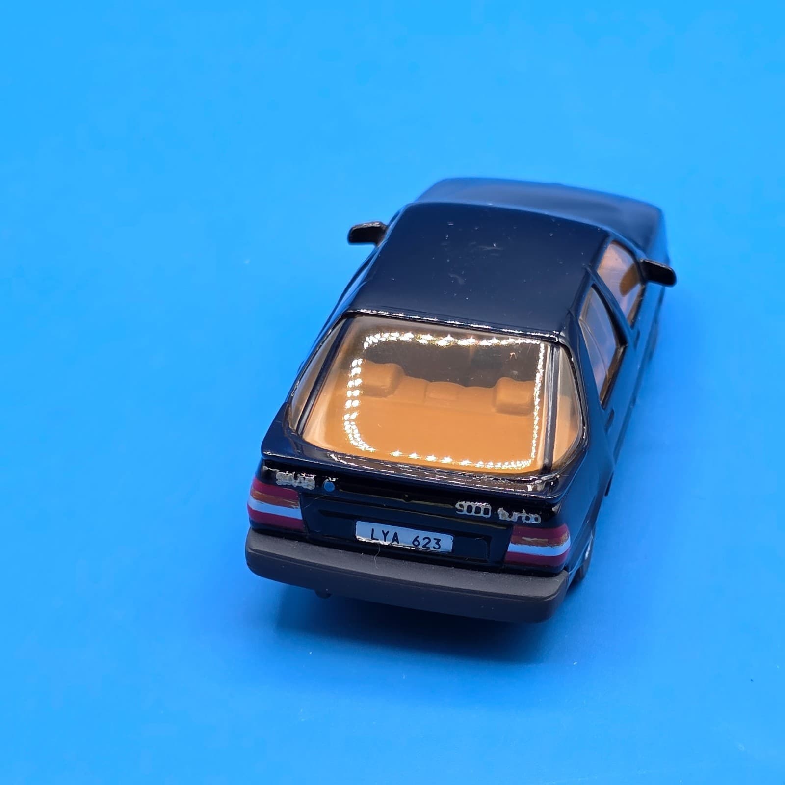 RARE Vintage Somerville Models No. 122 Saab 9000 Turbo 16 - Black (1:43 Scale) - Thumbnail 4