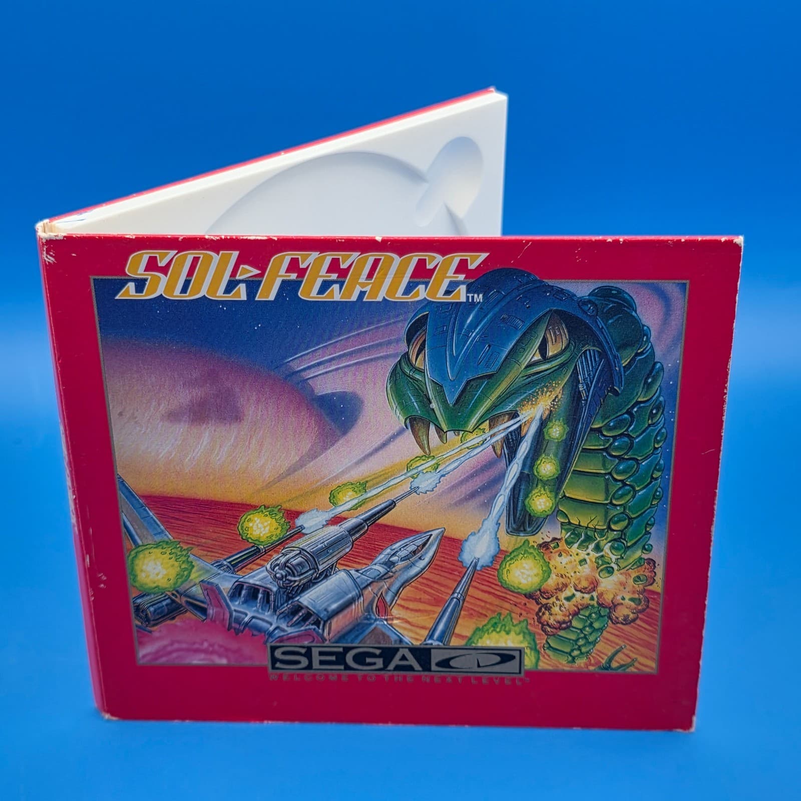 Sol-Feace (Sega CD, 1992) w/ Case No Manual Tested & Works - Thumbnail 2