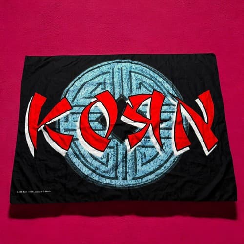 Y2K Vintage 2000 Korn Flag Cloth Textile Poster Flag Tapestry Wall Banner
