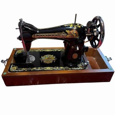 Vintage Singer Sewing Machine RPM-4500 Wood Box Beautiful - Thumbnail 8