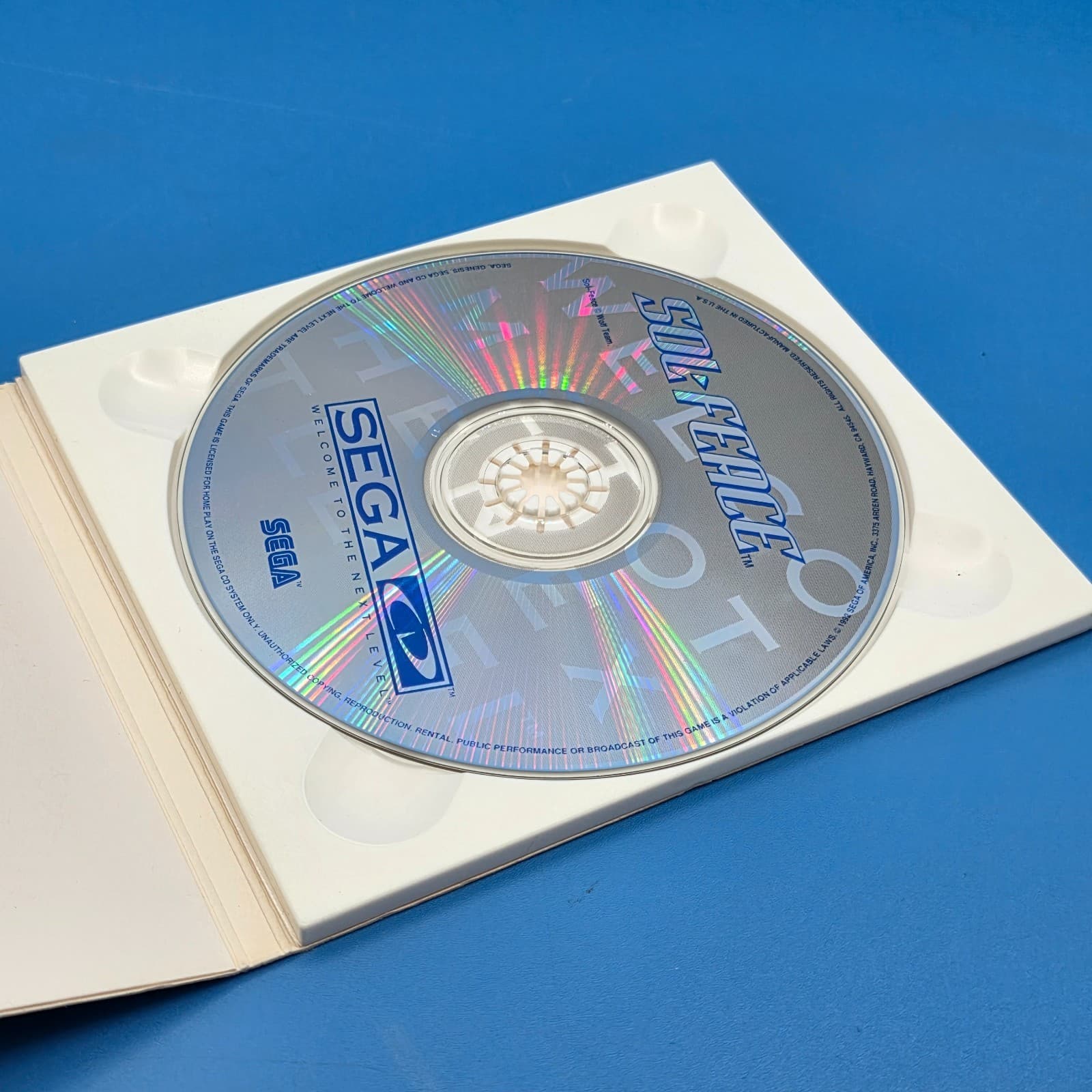 Sol-Feace (Sega CD, 1992) w/ Case No Manual Tested & Works - Thumbnail 5