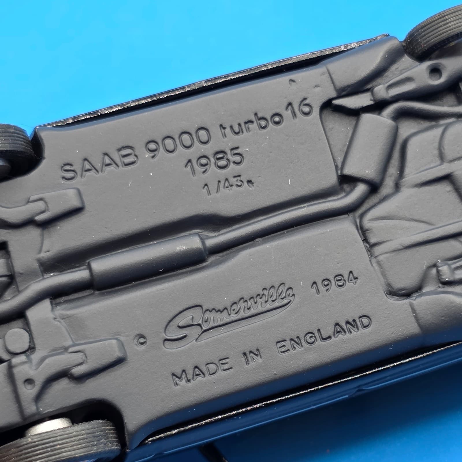 RARE Vintage Somerville Models No. 122 Saab 9000 Turbo 16 - Black (1:43 Scale) - Thumbnail 8