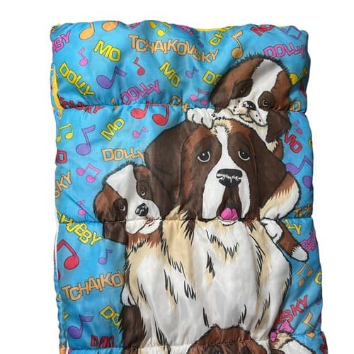 90's Beethoven's 2nd Movie Children's Sleeping Bag St. Bernard Sleeping Bag Ero - Thumbnail 5