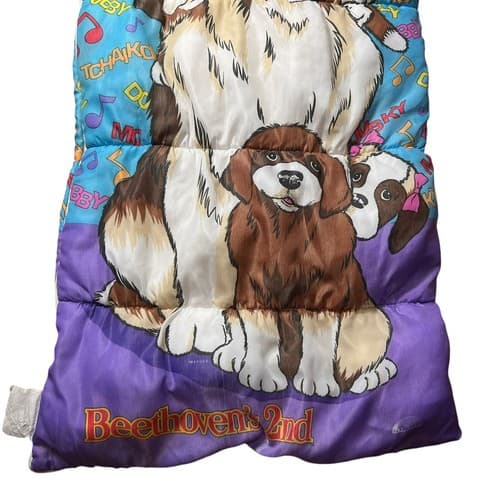 90's Beethoven's 2nd Movie Children's Sleeping Bag St. Bernard Sleeping Bag Ero - Thumbnail 6