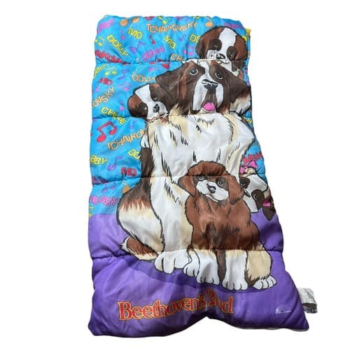 90's Beethoven's 2nd Movie Children's Sleeping Bag St. Bernard Sleeping Bag Ero - Thumbnail 8