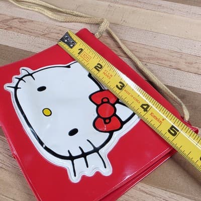 Vintage 1976 Sanrio Hello Kitty Red Bag Pouch - Thumbnail 8