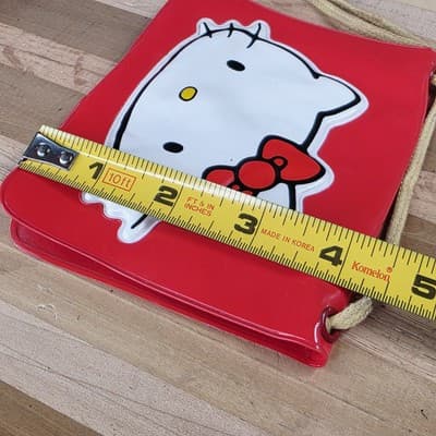 Vintage 1976 Sanrio Hello Kitty Red Bag Pouch - Thumbnail 9