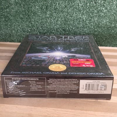 VTG 1997 PC Big Box Star Trek Encyclopedia CD-ROM New & Factory Sealed - Thumbnail 2