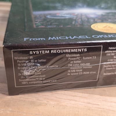 VTG 1997 PC Big Box Star Trek Encyclopedia CD-ROM New & Factory Sealed - Thumbnail 3