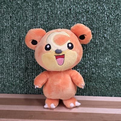 2010 Jakks Pacific Nintendo Pokemon Approx 7" Teddiursa Teddy Bear Plush - Thumbnail 2