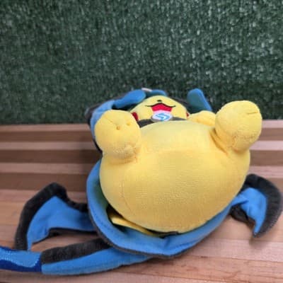 Pokemon Center Pikachu Wearing Mega Charizard X Poncho Cosplay 8" Plush Pokémon - Thumbnail 5