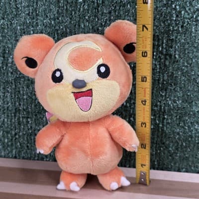 2010 Jakks Pacific Nintendo Pokemon Approx 7" Teddiursa Teddy Bear Plush - Thumbnail 8