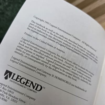 Vintage 1993 Gateway 2 II Homeworld The Official Hint Book Legend Entertainment - Thumbnail 3
