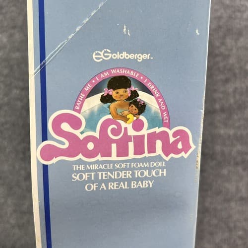 Vintage Goldberger Softina 14.5” Baby Doll Open & Close Eyes African American - Thumbnail 5