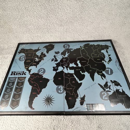 SPECIAL EDITION RISK ONYX EDITION BOARD GAME COMPLETE BOX - Thumbnail 3