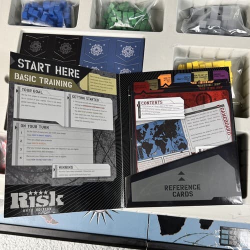 SPECIAL EDITION RISK ONYX EDITION BOARD GAME COMPLETE BOX - Thumbnail 11