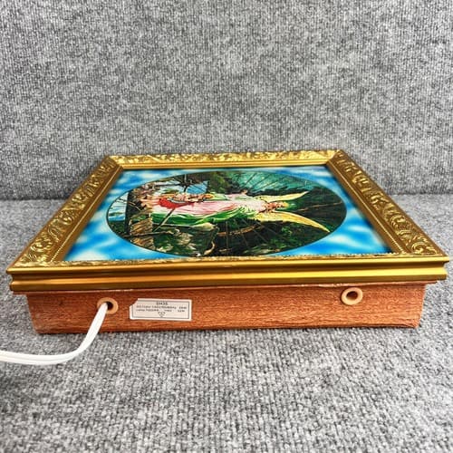 Vintage Motion Lamp Moving Picture Light Wall Display Psychodelic Guardian Angel - Thumbnail 7