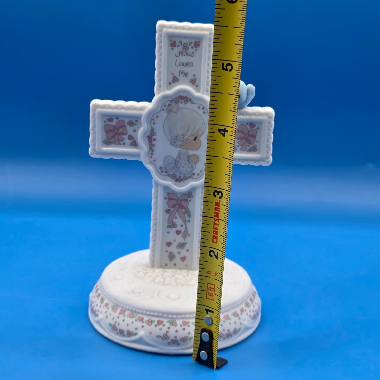 Enesco Precious Moments Cross Music Box "Jesus Loves Me" - Thumbnail 2