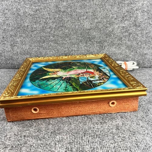 Vintage Motion Lamp Moving Picture Light Wall Display Psychodelic Guardian Angel - Thumbnail 9
