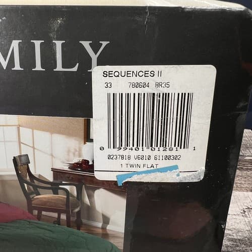 Vintage Royal Family By Cannon Sequences II Twin size Flat Sheet Off White - Thumbnail 5