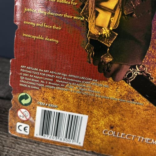 VINTAGE CROUCHING TIGER HIDDEN DRAGON LI MU BAI 7" ACTION FIGURE W/ SWORD STICK - Thumbnail 10