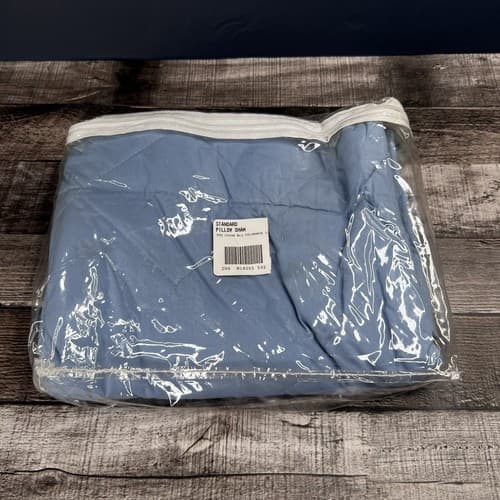 Vintage Colormate Standard Pillow Sham Blue Made in USA New in Package - Thumbnail 4