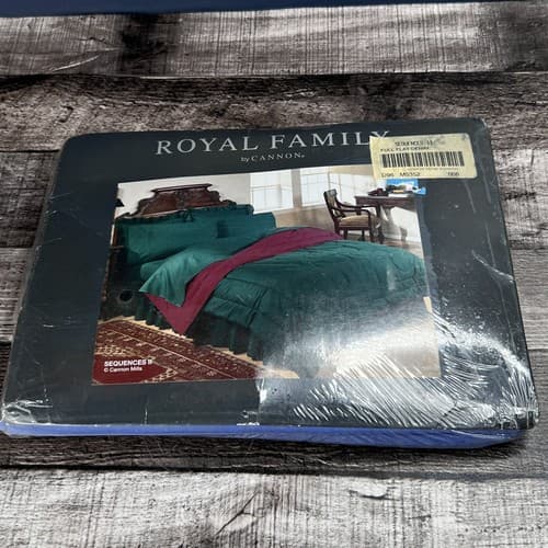 Royal Family Cannon Sequences II Full size Flat Sheet Luxury Percale Denim Blue - Thumbnail 6