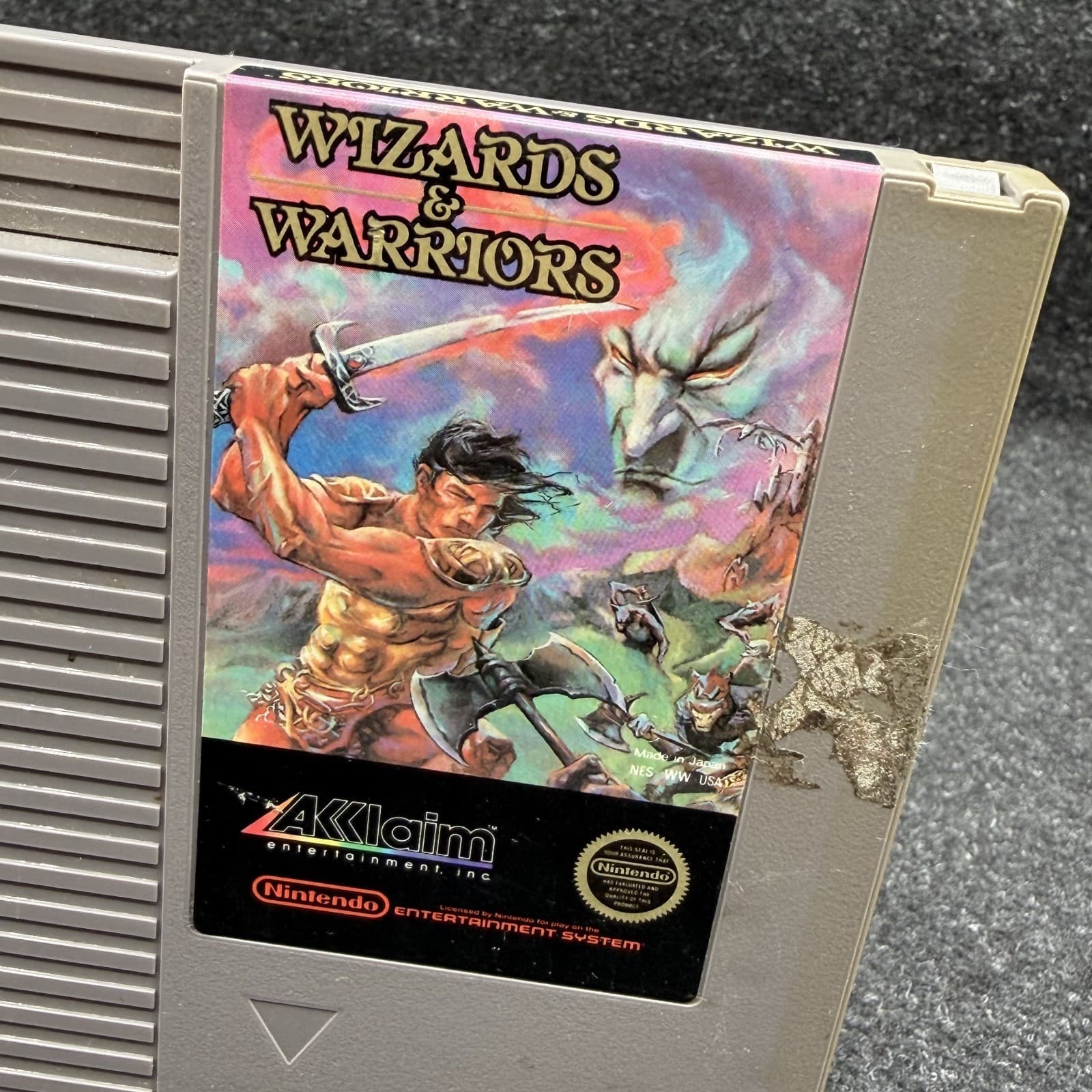 Wizards & Warriors Nintendo NES 5 Screw Cartridge Only - Thumbnail 2