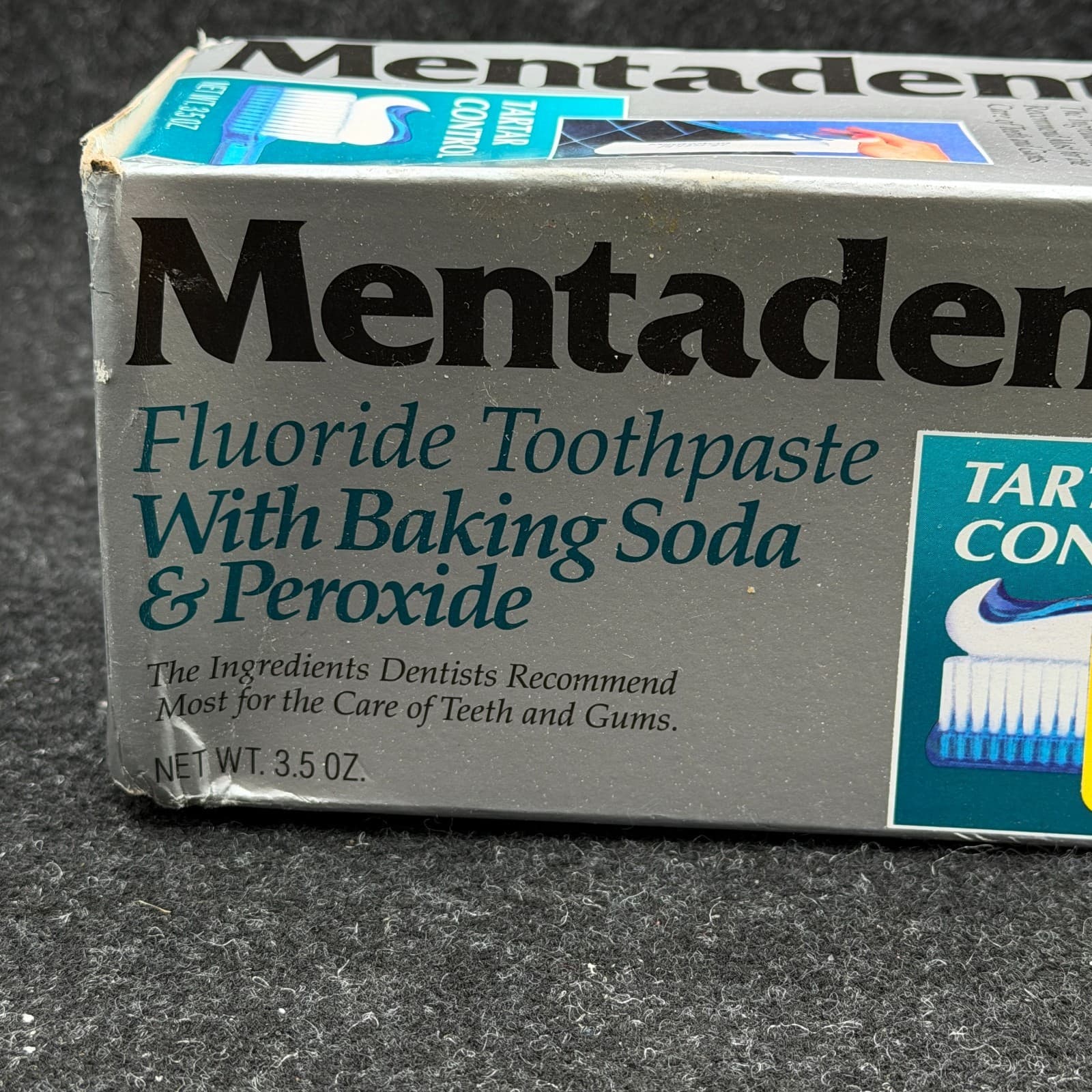 Mentadent Fluoride Toothpaste Refill w/Baking Soda Peroxide Tartar Control 3.5oz - Thumbnail 2