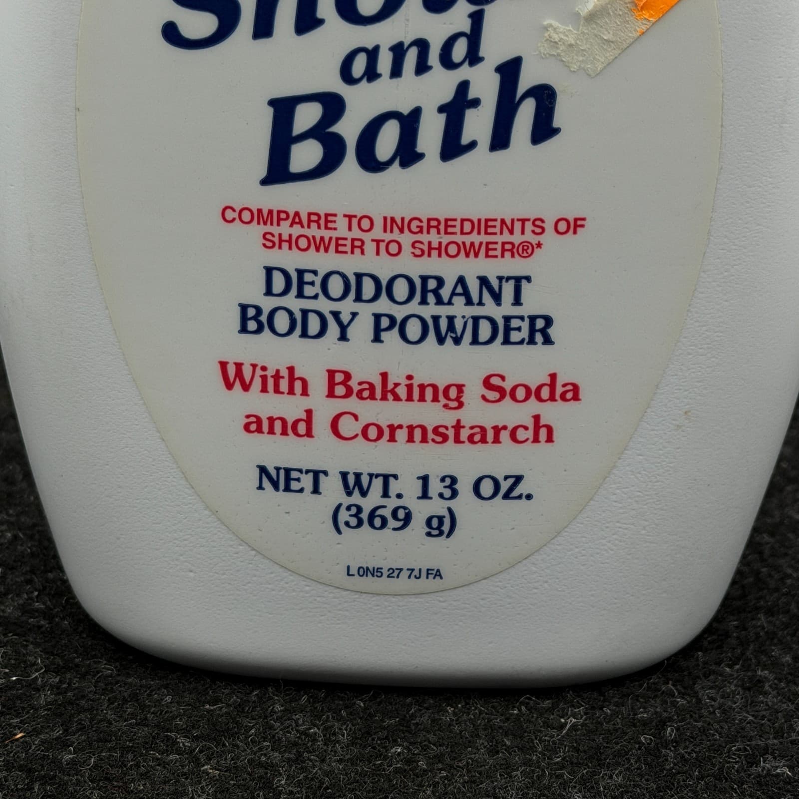 VTG Full Value Regular Scent Shower & Bath Deodorant Body Powder 13oz TALC - Thumbnail 3