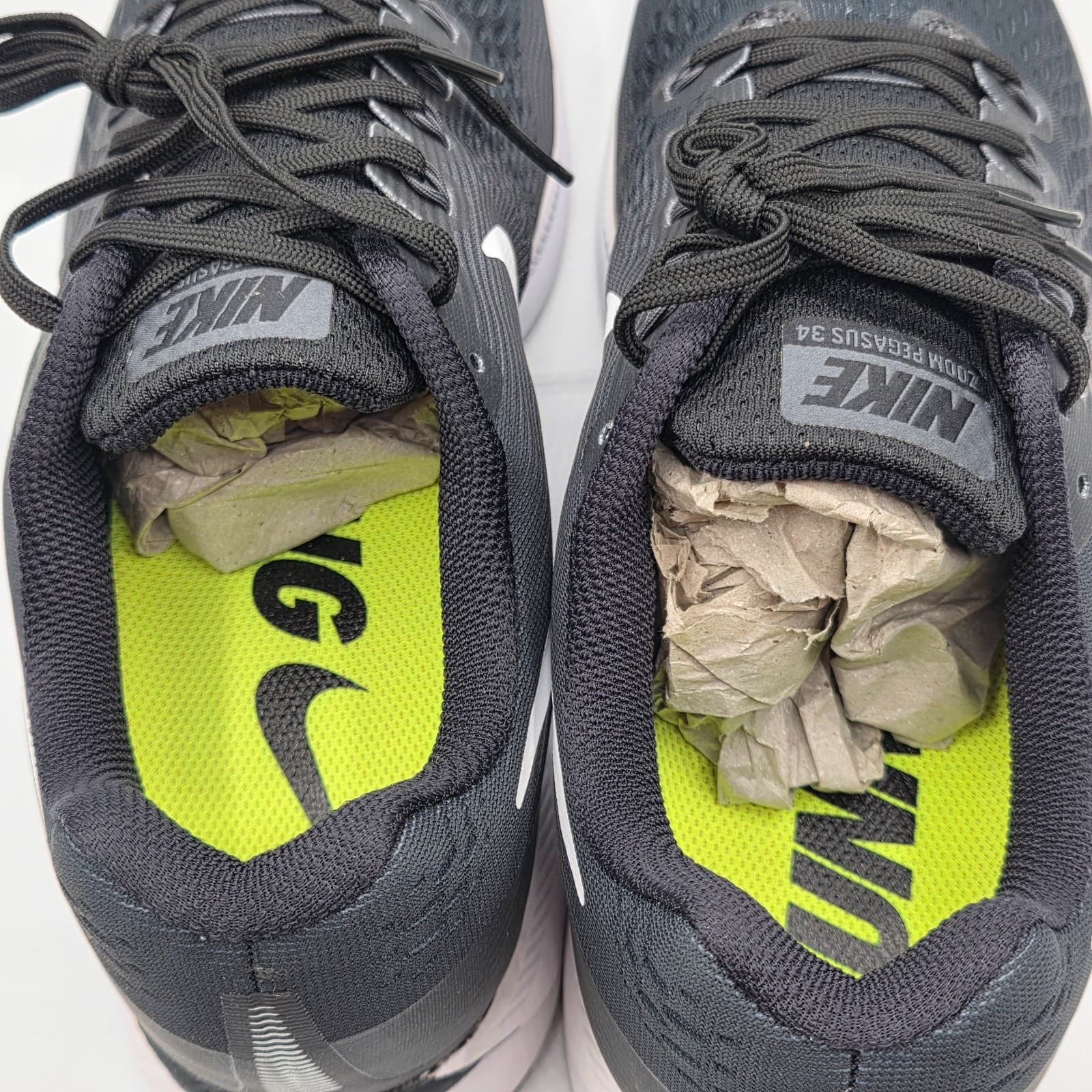 Nike Air Zoom Pegasus 34 Black White Men's Size 12 880555-001 - Thumbnail 7