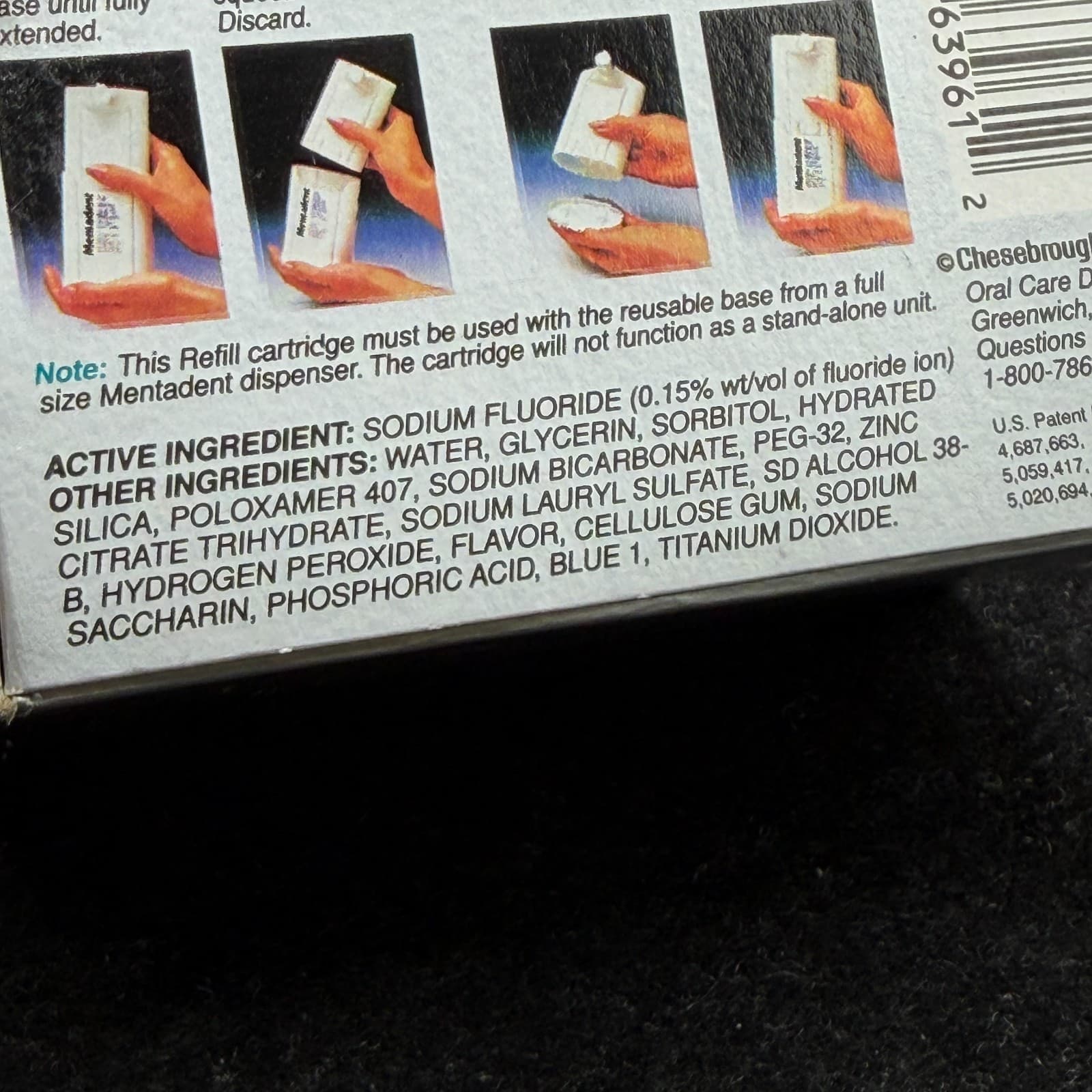 Mentadent Fluoride Toothpaste Refill w/Baking Soda Peroxide Tartar Control 5.2oz - Thumbnail 8