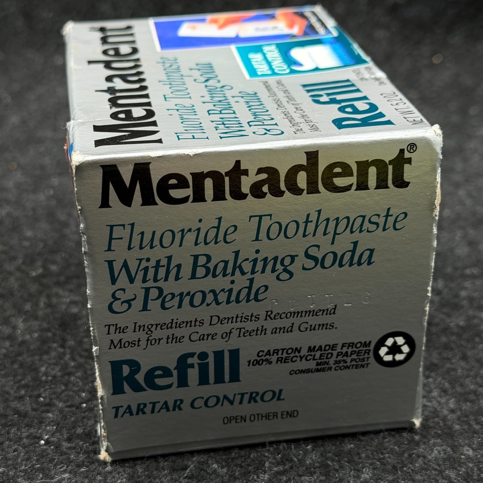Mentadent Fluoride Toothpaste Refill w/Baking Soda Peroxide Tartar Control 5.2oz - Thumbnail 9