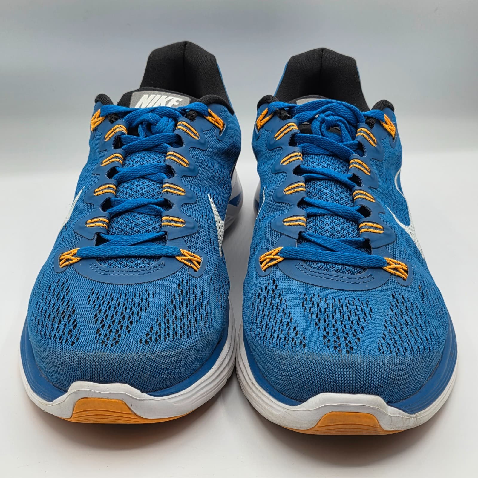 Nike Lunarlon Blue Lace Up Running Shoes Mens Size US 12 Blue - Thumbnail 10