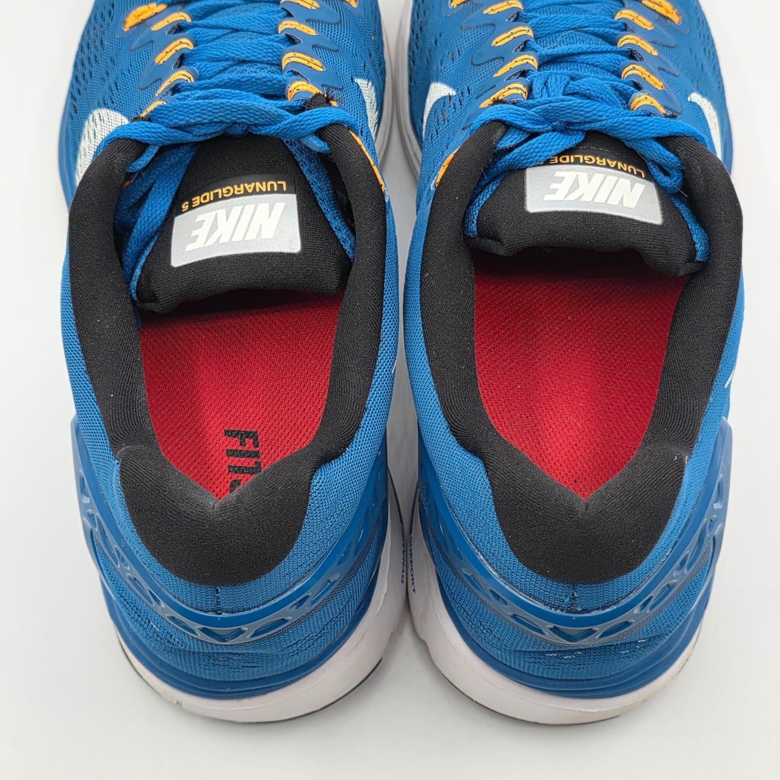 Nike Lunarlon Blue Lace Up Running Shoes Mens Size US 12 Blue - Thumbnail 5
