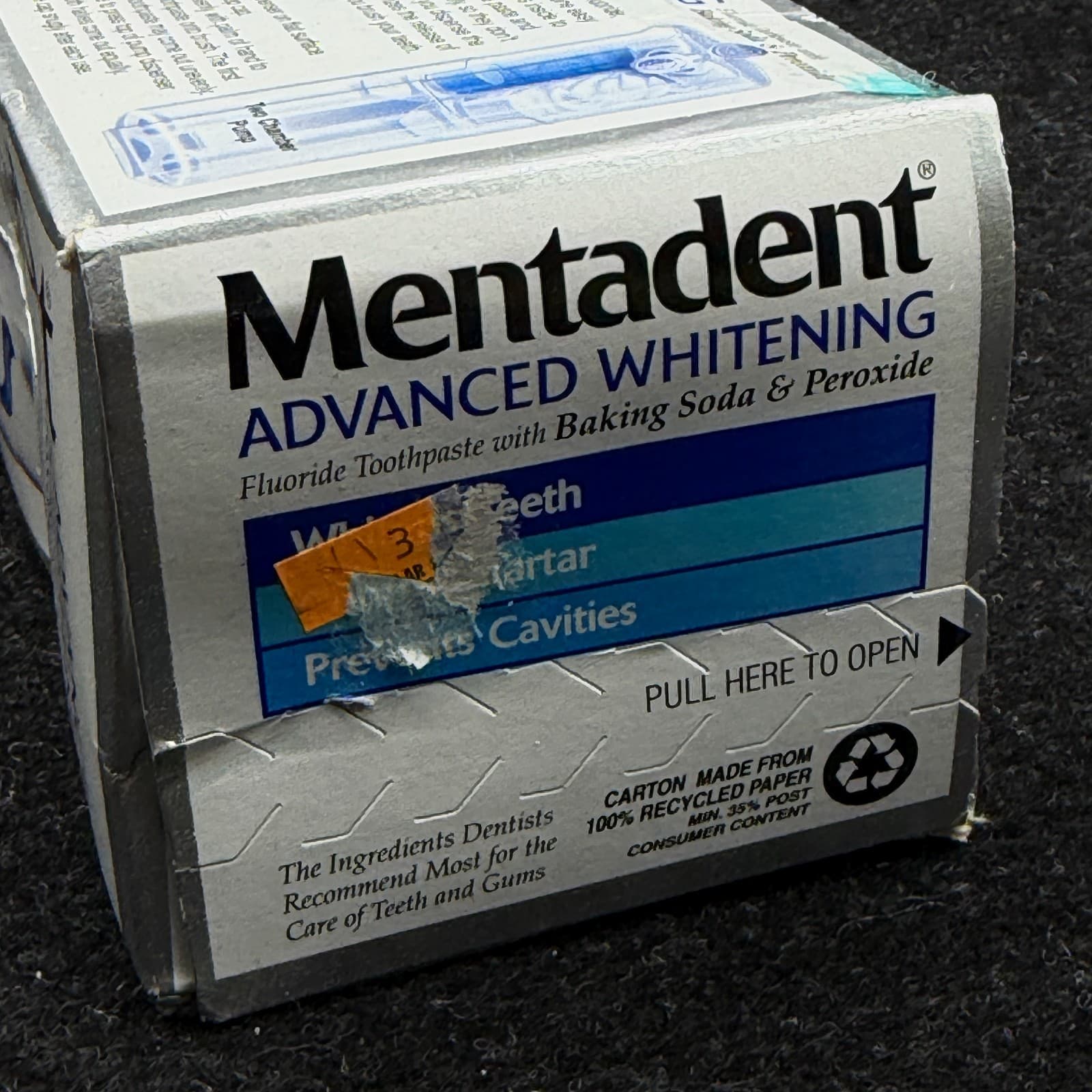 Mentadent Advanced Whitening Fluoride Toothpaste Baking Soda & Peroxide 3.5 OZ - Thumbnail 11