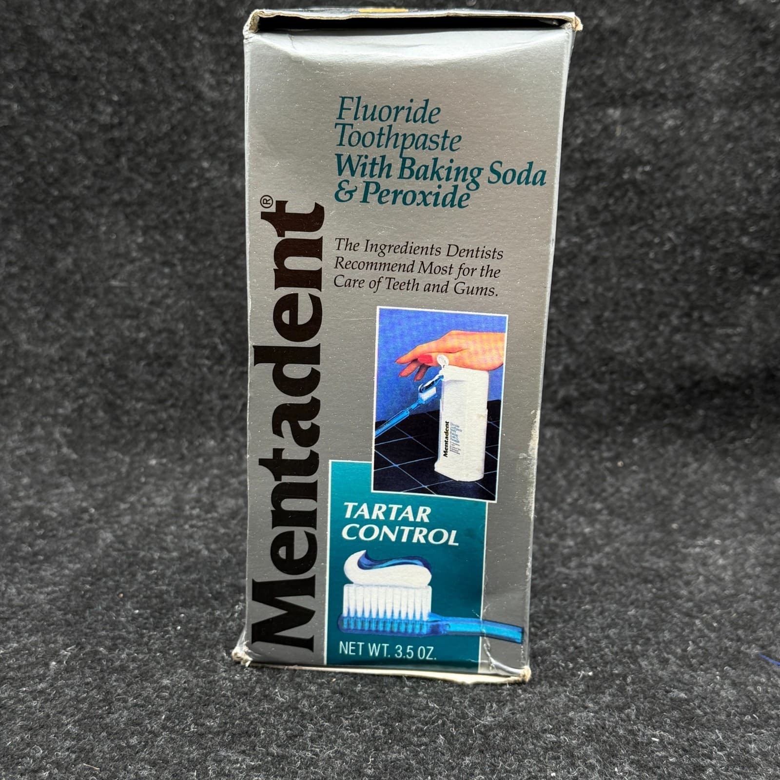 Mentadent Fluoride Toothpaste Refill w/Baking Soda Peroxide Tartar Control 3.5oz - Thumbnail 3