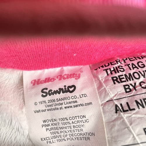 2006 Sanrio 20” Hello Kitty Pink Polka Dot Dress Stuffed Plush Large - Thumbnail 4