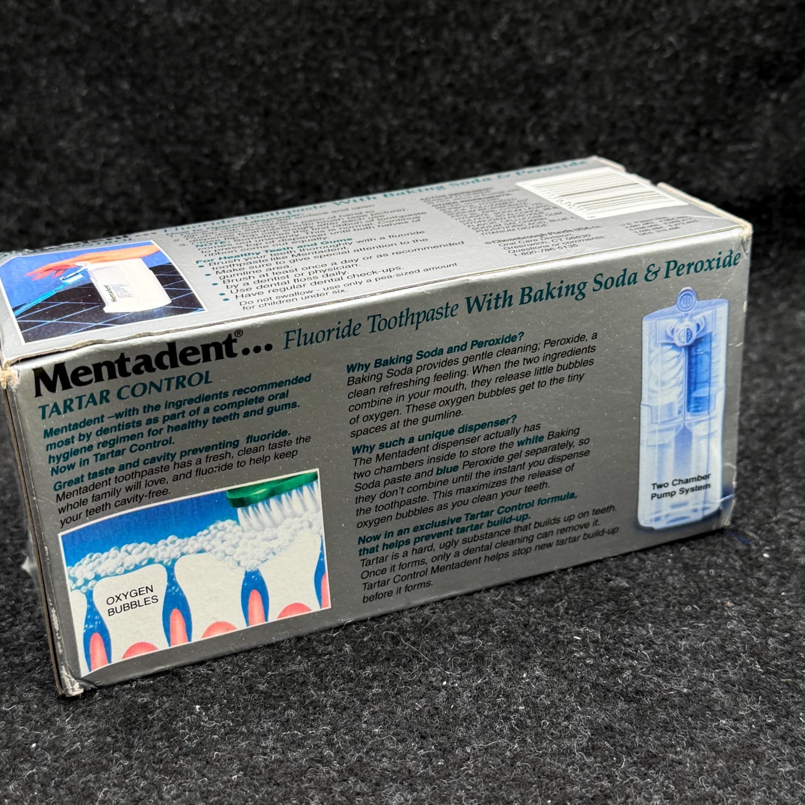 Mentadent Fluoride Toothpaste Refill w/Baking Soda Peroxide Tartar Control 3.5oz - Thumbnail 4