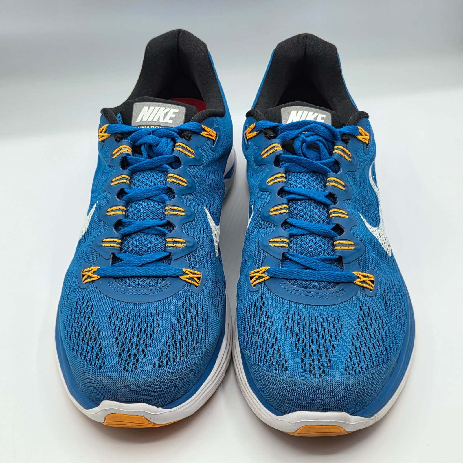 Nike Lunarlon Blue Lace Up Running Shoes Mens Size US 12 Blue - Thumbnail 9