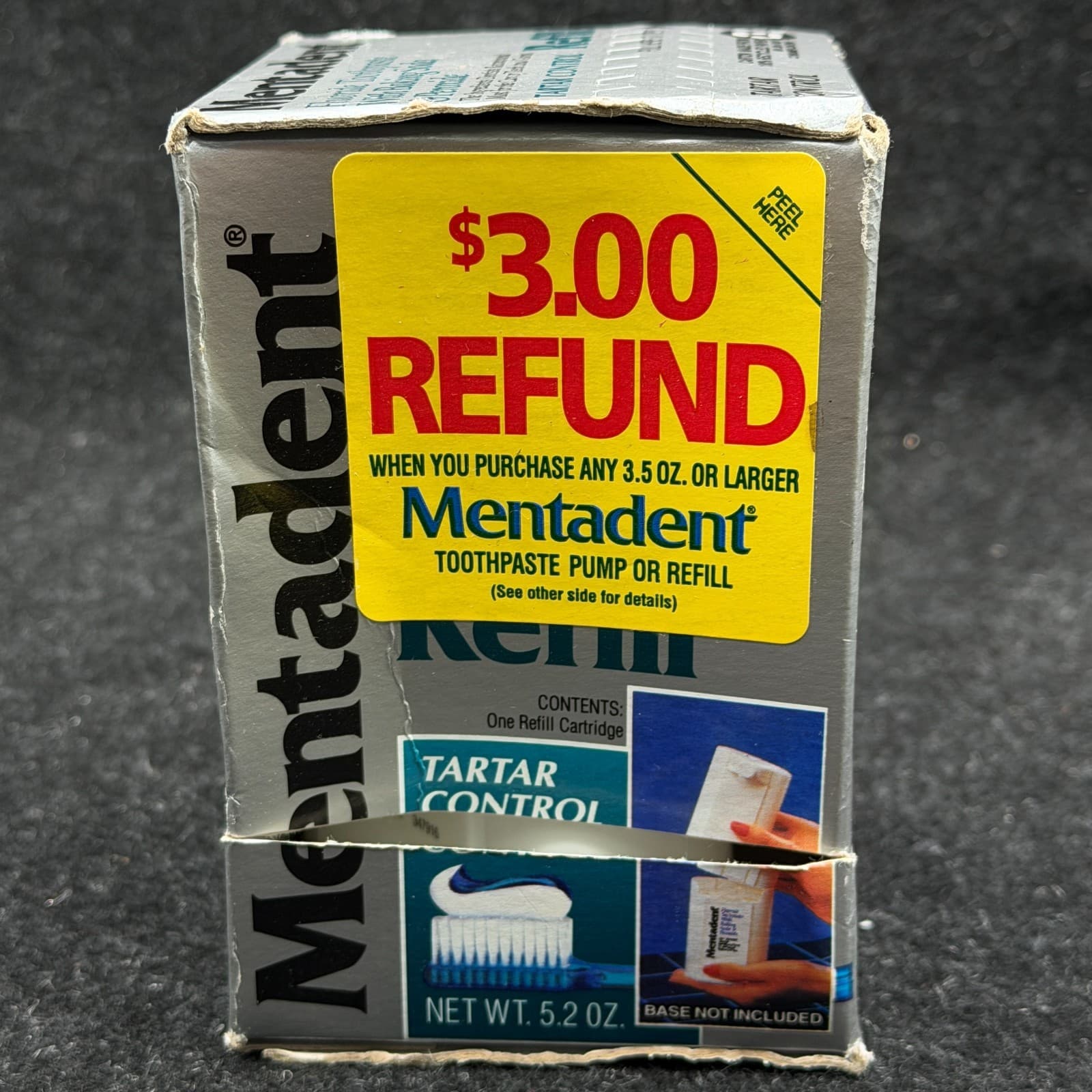 Mentadent Fluoride Toothpaste Refill w/Baking Soda Peroxide Tartar Control 5.2oz - Thumbnail 4