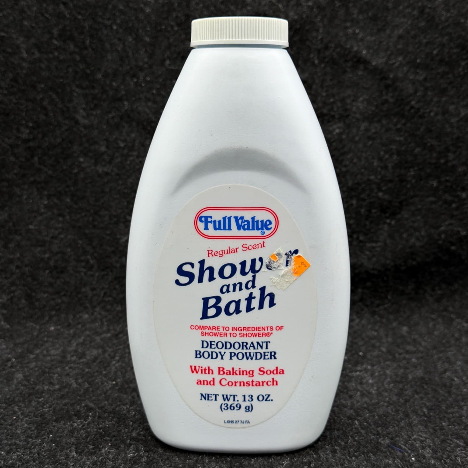 VTG Full Value Regular Scent Shower & Bath Deodorant Body Powder 13oz TALC